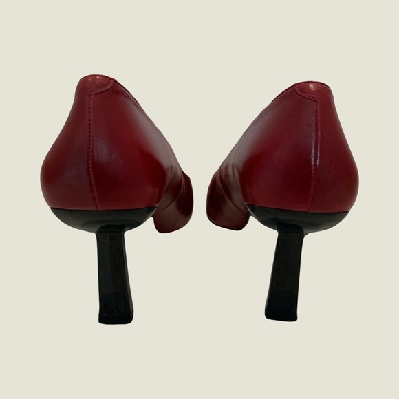 Red Leather Shoes Sz. 6 - Picture 3 of 4